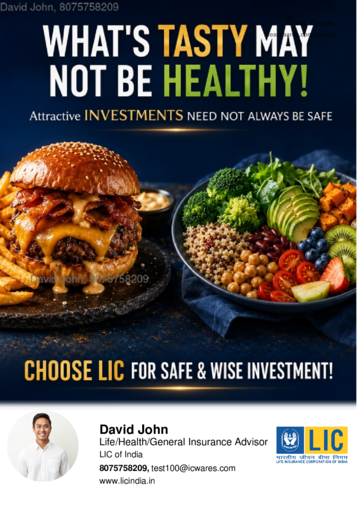 Tasty is not healthy